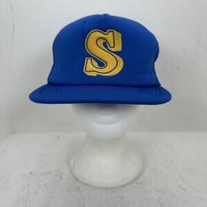 Sza SOS Concert Tour Blue Snapback Trucker Hat Cap Music TDE Retro Mariners